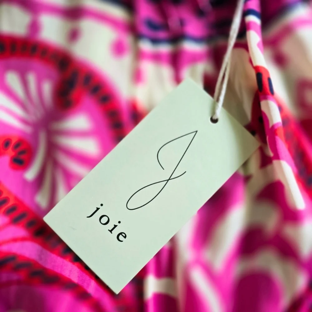 JOIE Pink Medallion Mandala Patterned Silky Tank Top Blouse Medium NWT